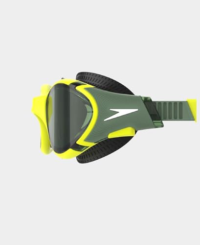 Image of Speedo Unisex Adult Biofuse 2.0 Polarised Tint-Lens Swim Goggles - Black & Green