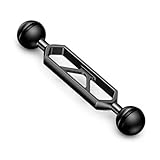 Yornimir Aluminum Alloy Underwater Extension Arm, Carbon Fiber Floating Dual Ball Arm with 1