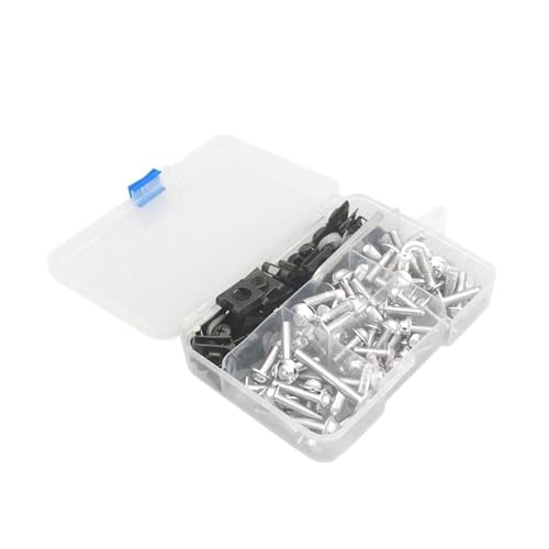 Motorcycle Nut Bolt Parts For Bajaj For Pulsar Ns 200 Rs200 Ns200 N250 180/125 For Dominar 400 177 PCS Motorcycle Fairing Bolts Kit(Silver)