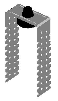 Direktabhänger 200 mm schallentkoppelt gestreckt für CD-Profile...