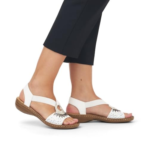 Chaussures Rieker 6088080 blanches pointure 41 ultra légères - 2