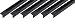 Produktbild Alberts 423933 Winkelprofil | selbstklebend | Kunststoff, schwarz glänzend | 1000 x 20 x 20 mm | 6er Set