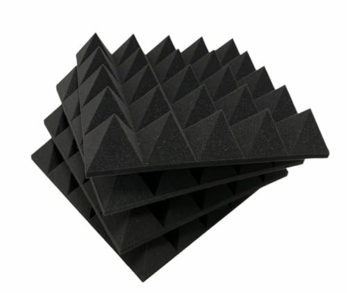 Pannello fonoassorbente 10 Cm piramidale per correzione audio in poliuretano
