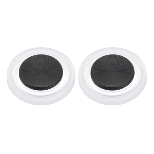 PATIKIL Joystick de juego para teléfono móvil, 2 unidades, con control de juego en espiral esmerilado, pantalla táctil con caja de almacenamiento para tableta móvil, teléfono inteligente, color blanco