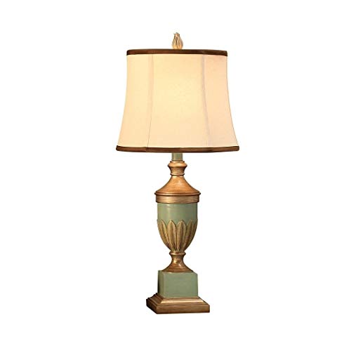 Preisvergleich Produktbild DIAOD Tischlampe Haushalt Nachttischlampe, Retro Romantisches Harz Geschnitzte Tischlampe Schlafzimmer Nachttisch Wohnzimmer Büro Große Beleuchtung Dekorative Tisch Lam