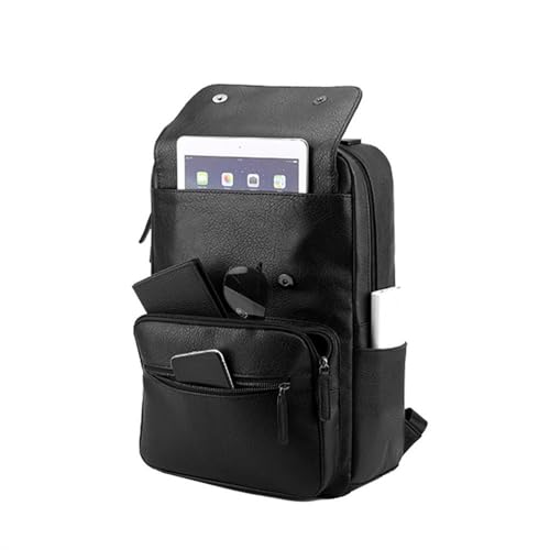 Mens Backpack Men's Shoulder Backpack Business Commuter Bag for Camping Outdoor Sport,Noir-40x18x28cm3