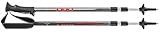 LEKI Gröden Unisex Trekkingstöcke Wandern Teleskopstöcke Outdoor grau rot NEU grau