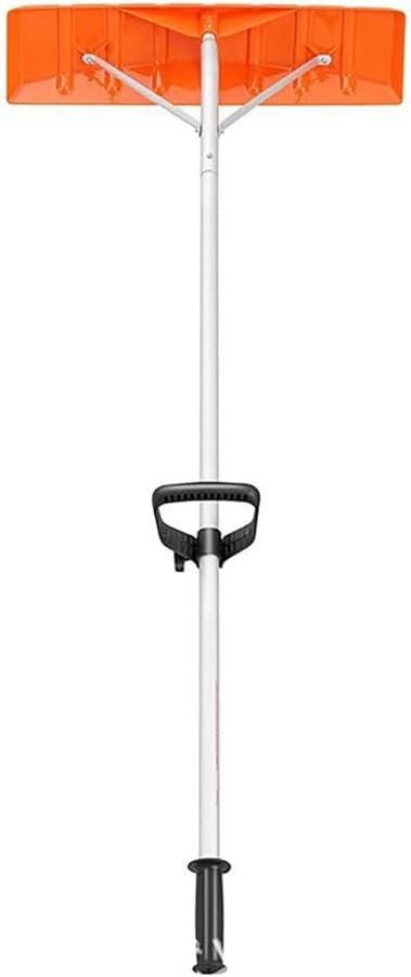 Roof Snow Rake, Aluminium Roof Snow Removal Tool, Roof Shovel, with 148-610cm Telescoping, -20℃ to -30℃, Anti Slip Handle Grip, 27.8mm Pipe, for Outdoor Snows Removal
