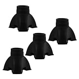 GRADENEVE 4 Piezas Protector de Punta para Bastones de Senderismo Cubierta Antideslizante de Goma Natural Almohadilla Triangular para Muletas y Bastones Accesorio Ligero y Fácil de Instalar