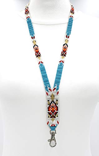 Handmade Beaded Lanyard Keychain Id Holder (Turtle 1) #TOP7