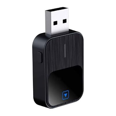 XIAODEDIAN Wireless Carplay Adapter for Vauxhall Astra Corsa Insignia Grandland, 2-in-1 Car Play Adapter Dongle Plug and Play Android Auto Fast Connection Convert Wired to Wireless,A/Black