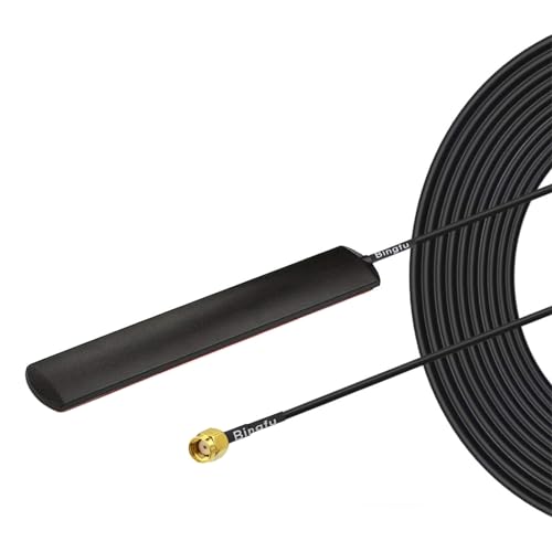 Bingfu 4G LTE Cellular Trail Camera Antenna Adhesive Mount RP-SMA Male Patch Antenna Compatible with 4G LTE Cellular Trail Camera Game Camera Wildlife Hunting Camera Outdoor Mobile Security Camera