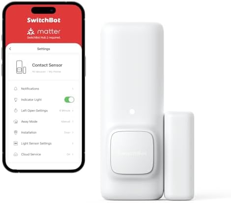 Allarme WiFi Per Porte E Finestre - Sensore Vibrazioni 130dB, Notifiche App, Compatibile Alexa