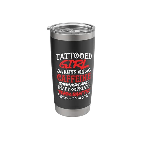 Tattooed Girls Caffeine Inked Tattooed Women Ink Tattoo Lady Stainless