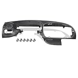 PIT66 Center Front Graphite Gray Dash Pad Bezel Cover Compatible with Ford F150/ Ford Expedition 1997 1998 1999 2000 2001 2002 2003 grey