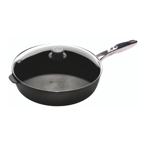 SWISS DIAMOND xd6732ic sartén con Tapa, Aluminio Fundido a presión, Negro, 32 cm