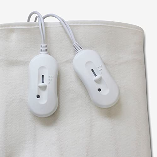 Miniatura 2 de Revolutionline - Manta Eléctrica Doble 160x140 Manta Calefactora Para Cama De Matrimonio 2 X 60w Manta Térmica Grande Con Protección Contra Calentamiento Varios Niveles De Temperatura Lavable