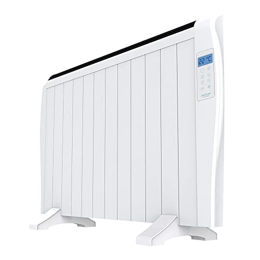 Cecotec Ready Warm 2500 Thermal - Emisor Térmico12 Elementos, 3 Modos de funcionamiento, Temporizador, Mando a Distancia, Pantalla LED, 1800 W