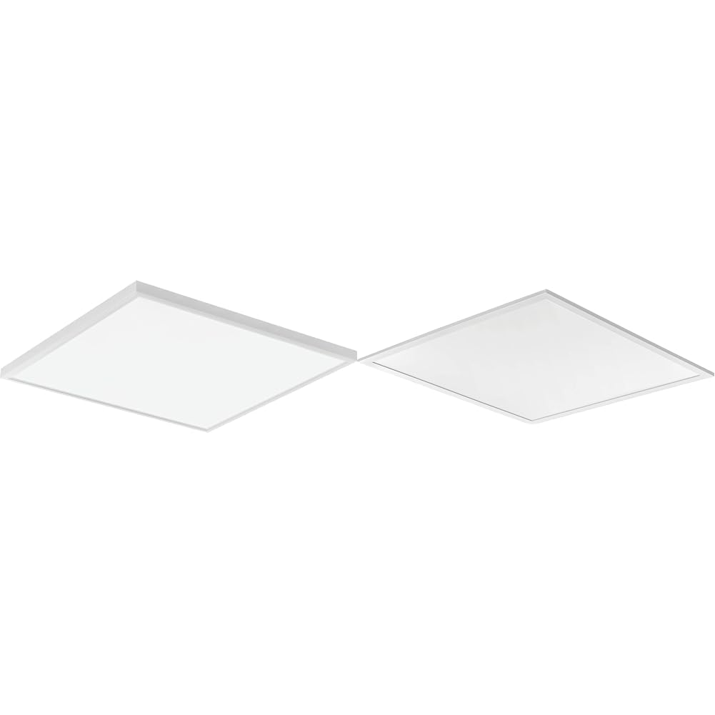 Lithonia Lighting CPANL 2X2 33LM SWW7 120 TD DCMK 2 Ft. x 2 Ft. LL CPANL LED Flat Panel with 3300 Lu & Lithonia Ligthing CPX 2X2 ALO7 SWW7 M4 Contractor Select CPX LED Panel, Switchable Lumens