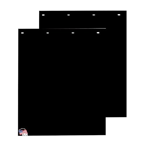 Buyers Products RC30PPB, 2 Pack, Super Durable Black Polymer Mudflaps 24x30 Inch, Mud Flaps are NOT Rubber