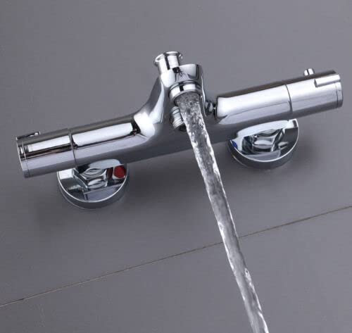 Bateria wannowa termostat 38℃ bateria wannowa termostat do prysznica łazienka chrom bateria prysznicowa termostat