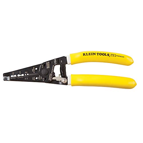 Klein Tools - K1412CANKLE Klein-Kurve Dual NMD-90 Cable Stripper/Cutter K1412CAN Yellow/White