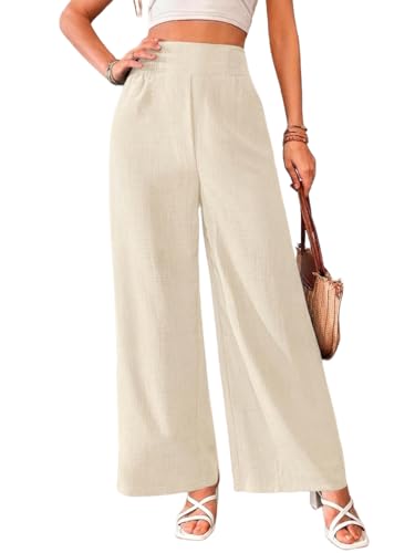 Image of Vogaan Trousers for Women | Women's Loose Fit Trousers | Women's High-Waisted Wide Leg Pant | Women Trousers Pants | Korean Trousers for Holiday