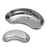 8' Stainless Steel Kidney Tray, Basin Emesis Bowl for Soiled Dressings, Reusable Dental Lab Instruments, Metal...
