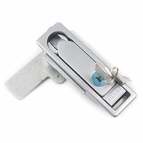 Poignée pop up armoire électrique quincaillerie argent mat
