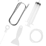 Refrigerator Drain Hole Clog Remover Cleaning Tool,Reusable Fridge Dredging Kit,Universal Drain Pipe Cleaning Brush, for Kitchen Drain Pipe, for Refrigerator Cleaning 5pcs