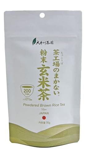 大井川茶園 茶工場のまかない粉末玄米茶 70g