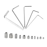 Kit de clés à boulons : vous recevrez 240 vis et 5 clés, suffisamment pour répondre à vos besoins, kit d'assortiment de vis sans tête