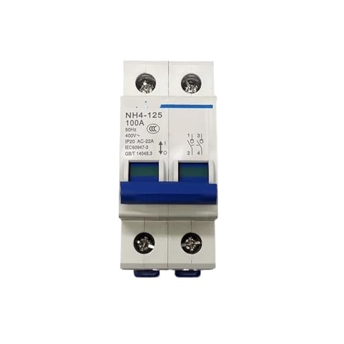Interrupteur sectionneur NH4-125 2P 32A pour tableau electrique bipolaire - 3