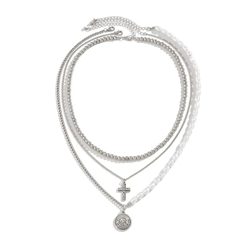Collier perles YXWYXWA finition haut de gamme bijouterie argentée moderne