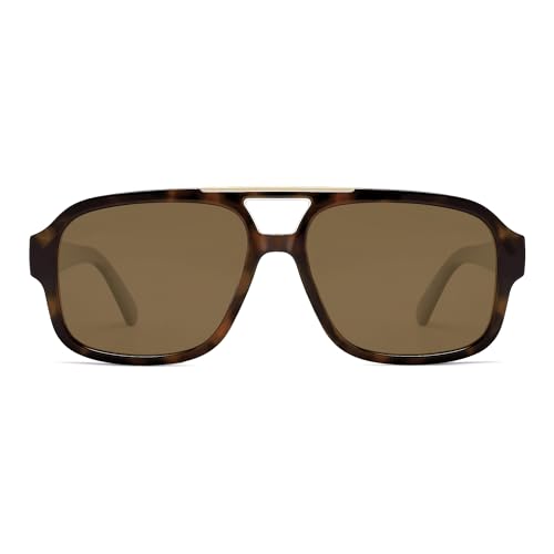 SOJOS Retro Aviator Sunglasses Womens Mens Polarized Vintage Trendy Rectangle Women Sunnies SJ2335