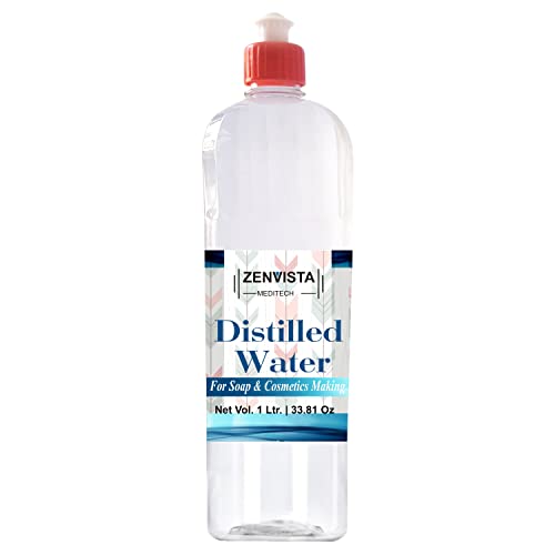 Marks Clear Marks Clear Pure Distilled Water Good For Soap Makings, DIY Making Cosmetics & Soap Supplies (5 Liters)