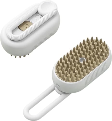 Brosse à vapeur pour chiens et chats blanche pour l'épilation des animaux