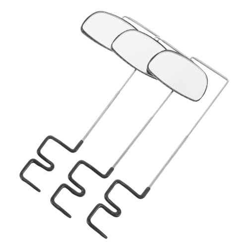 Rétroviseur pour vélo avec lunettes réglables BESPORTBLE - Lot de 3 pièces à lentille plate