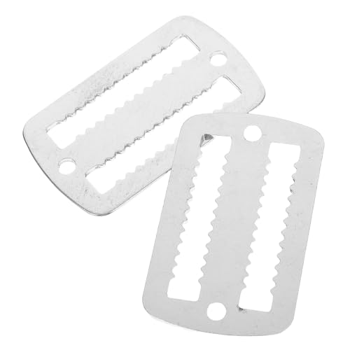GOOHOCHY Climbing Gear Buckle Scuba Diving Belt Stoppers Serrated Design for Secure Fit