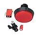 BQLZR Arcade Push Buttons Arcade Button Video Game Player Power Switch Button 60mm Dia Big Round LED Push Button for Arcade Machine Video Games Part,DC12V Mounting Hole Diameter 24mm
