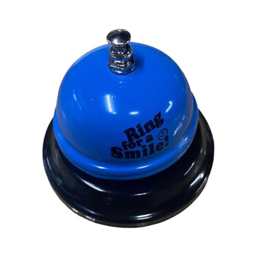 Campanello da scrivania per servizio, Campana da cucina per cena, campanello da tavolo per ristorante, campanello da scrivania in classe, campana da scrivania blu per servizio, cucina, ristorante,