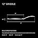 HexClad Hybrid Nonstick 12-Inch Griddle Pan, Stay-Cool Handle, Dishwasher-Friendly, Oven-Safe Up to 900°F, Induction Ready, Compatible with All Cooktops
