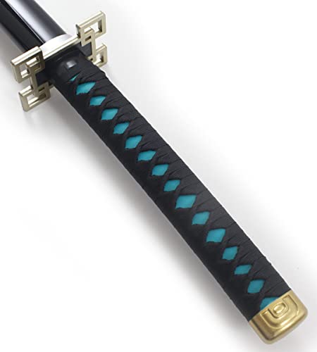 Demon Slayer Katana en Bois - Lame Muichiro Tokito - Epée Kimetsu No Yaiba Sabre - Support en Bois