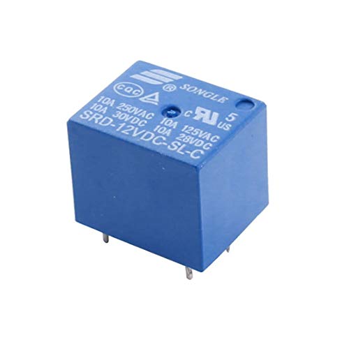 Generic - 1 Unidad de Relé SRD-12VDC-SL-C Relé Miniatura SPDT Para Soldar PCB 12 Voltios