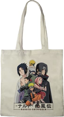 NARUTO SHIPUDEN TOTE BAG SHIPUDEN», REFERENCE : BWNASHIBB002, ECRU, 38 X 42 CM