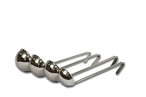 CucinaPrime Set of 4 Stainless Steel Soup Ladle 2 Ounce, 4 Ounce, 6 Ounce, 8 Ounce
