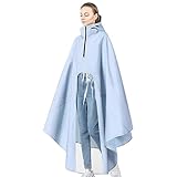 Photo Gallery acunny poncho antipioggia con cappuccio, da donna, in tessuto oxford, impermeabile, con chiusura lampo, impermeabile, blu, l Photo Gallery acunny poncho antipioggia con cappuccio, da donna, in tessuto oxford, impermeabile, con chiusura lampo, impermeabile, blu, l