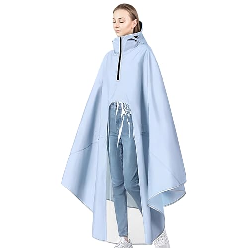 Poncho de pluie femme cape imperméable à capuche extérieur camping