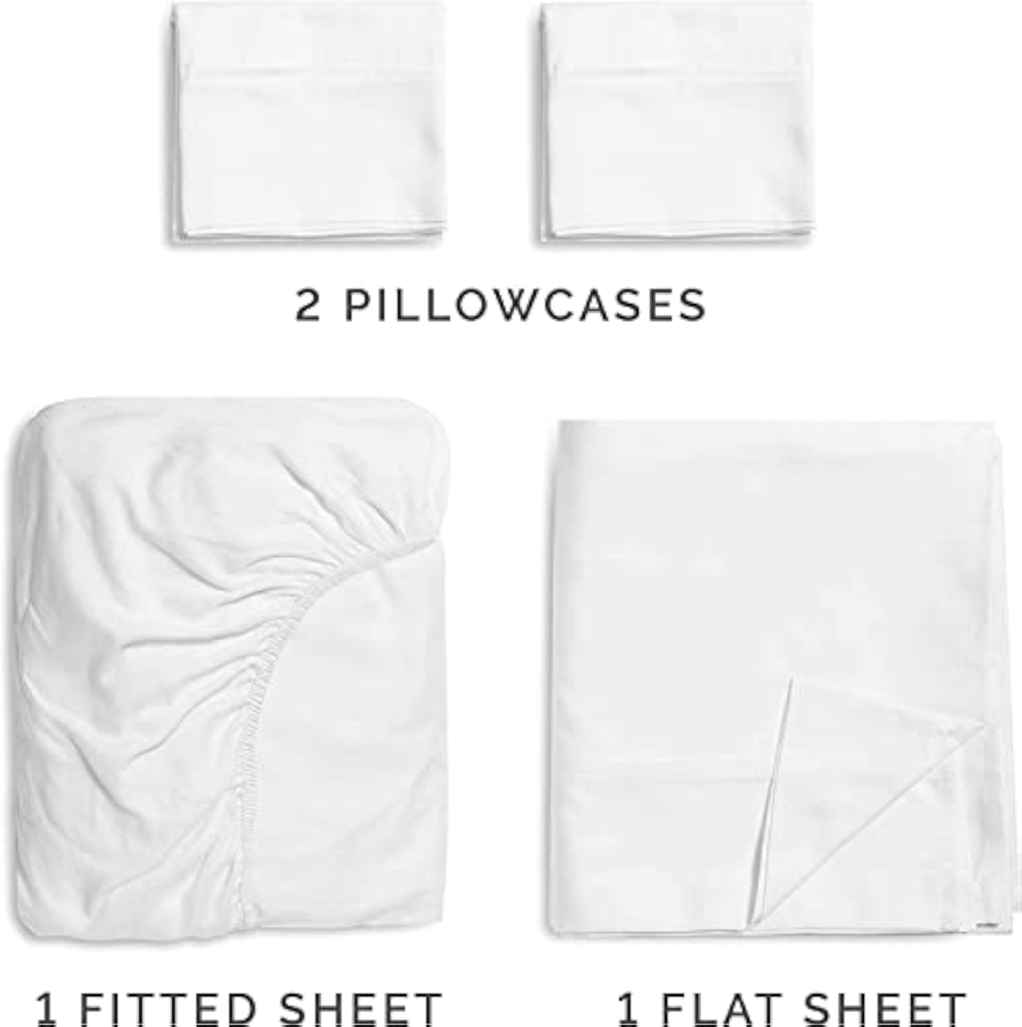 1000 Thread Count 4 Piece Bedsheet Set
