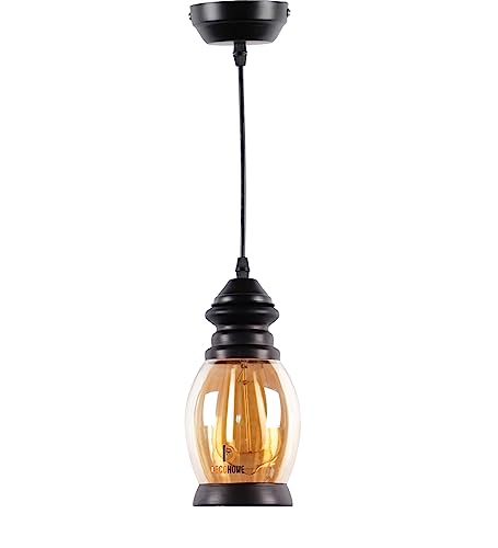 Image of DECOHOME Modern Hanging Ceiling Lamp Lights for Home & Decor | Premium Finish Pendant Light for Living Room, Bedroom & Dining Area | Stylish Indoor Lighting | Chandelier Lights (Vintage-Gold)